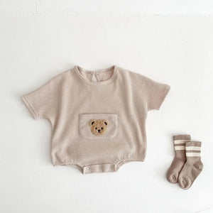 Waffle Bear Romper