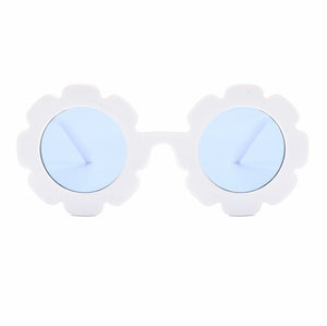 Retro Flower Glasses White