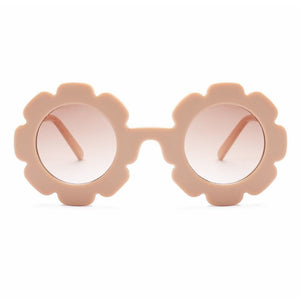 Retro Flower Glasses Beige