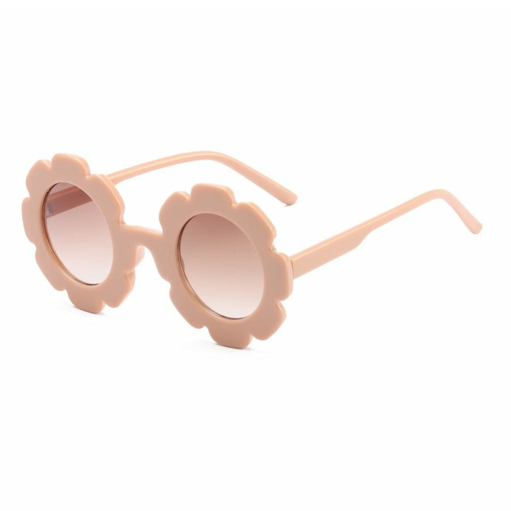 Retro Flower Glasses Beige