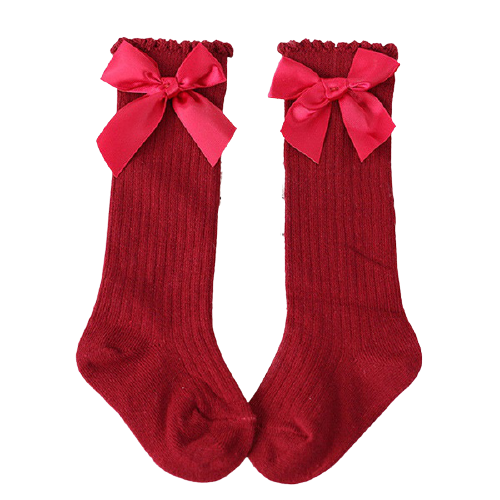 Red bow Sock